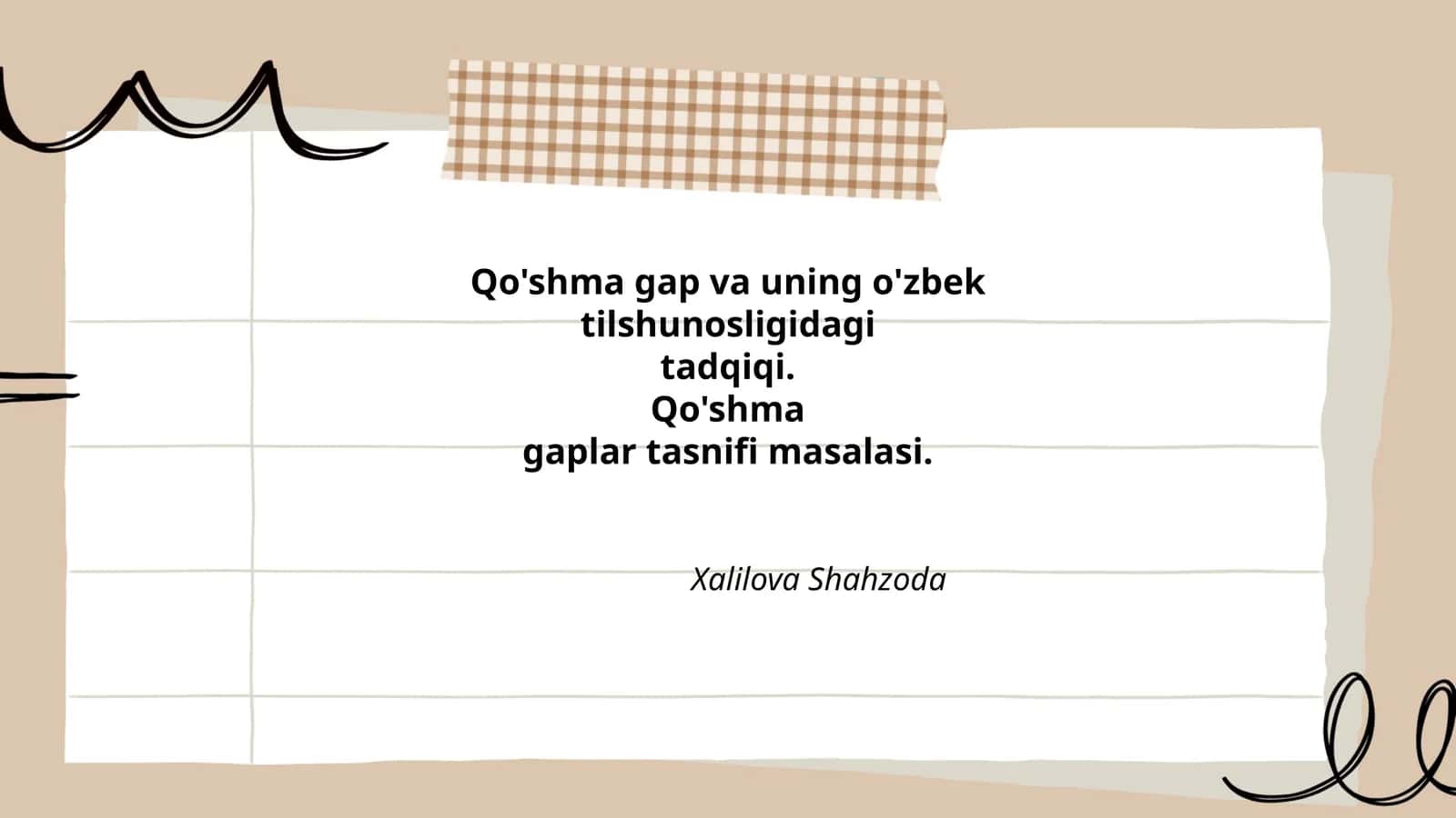 Qo'shma gap va uning o'zbek tilshunosligidagi tadqiqi 1
