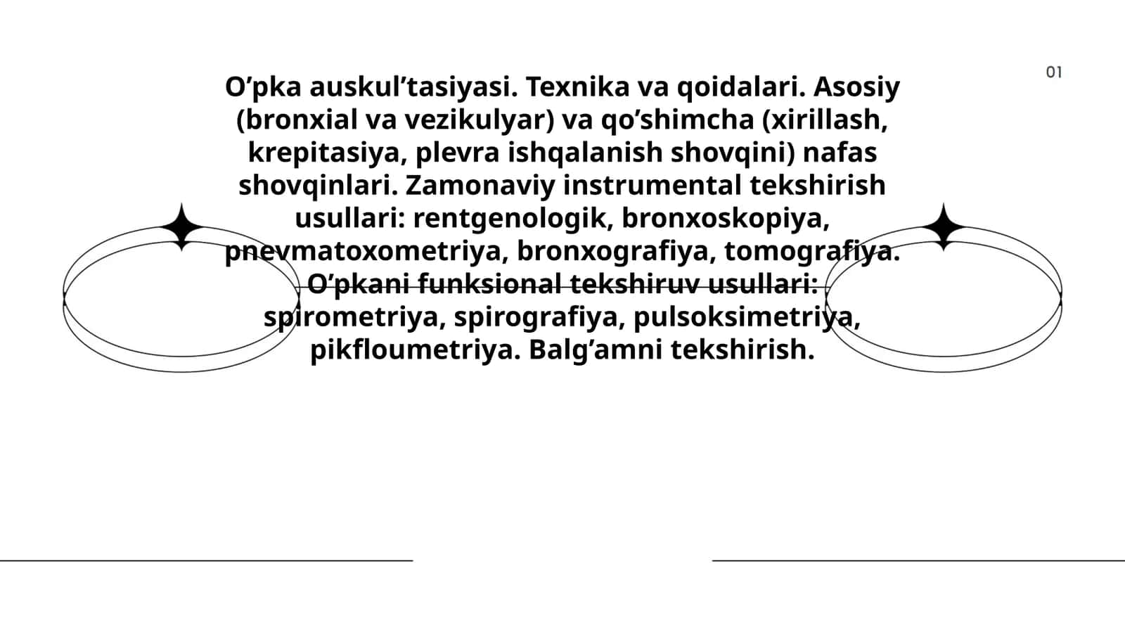 O’pka auskul’tasiyasi. Texnika va qoidalari 1