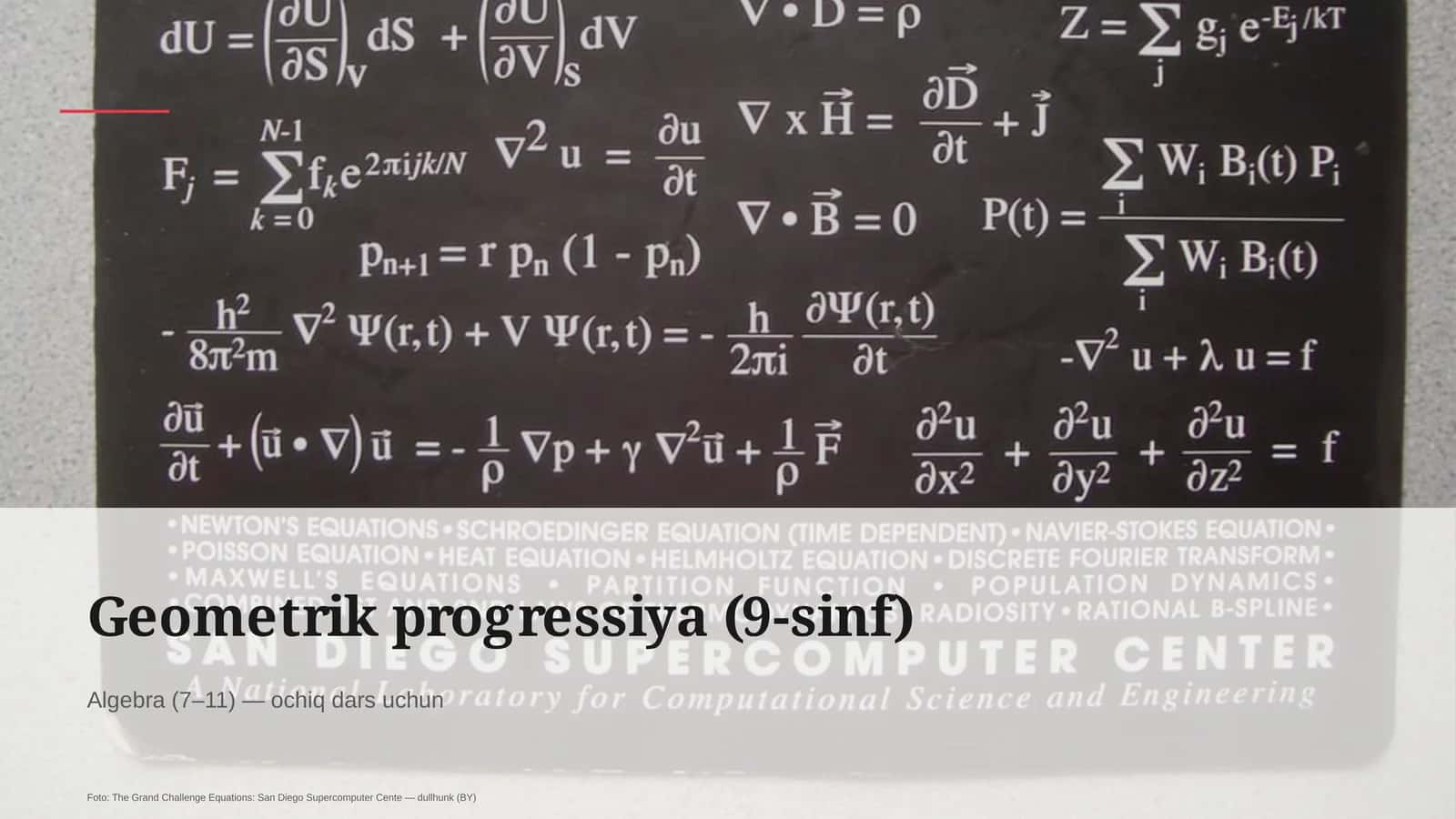 Geometrik progressiya (9-sinf) 1