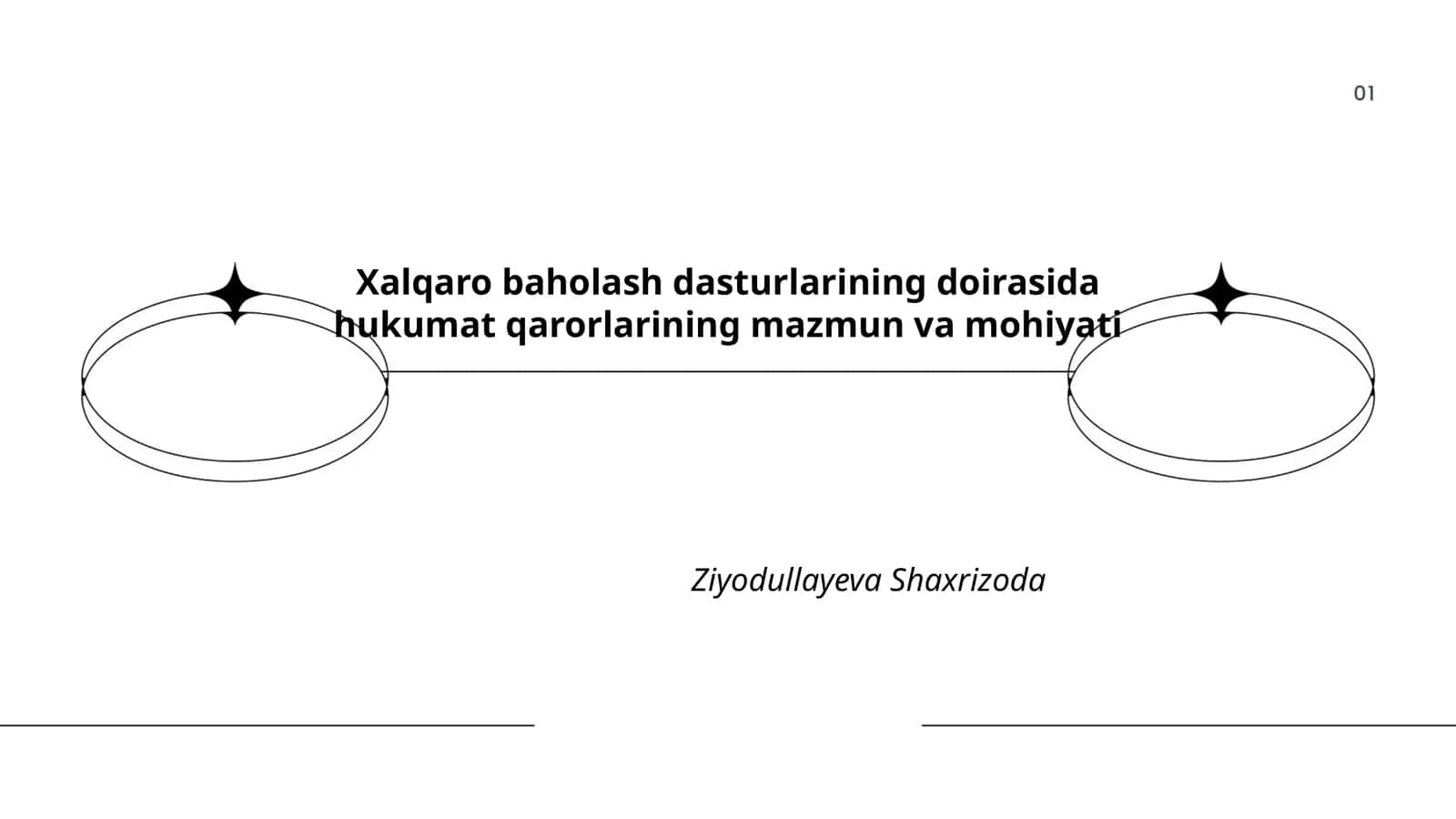Xalqaro baholash dasturlarining doirasida hukumat qarorlarining mazmun va mohiyati 1