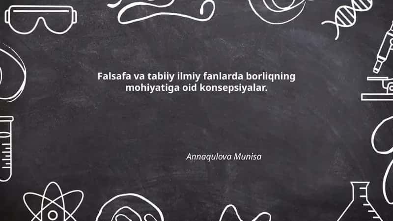 Borliqning ontologik ta'rifi 1