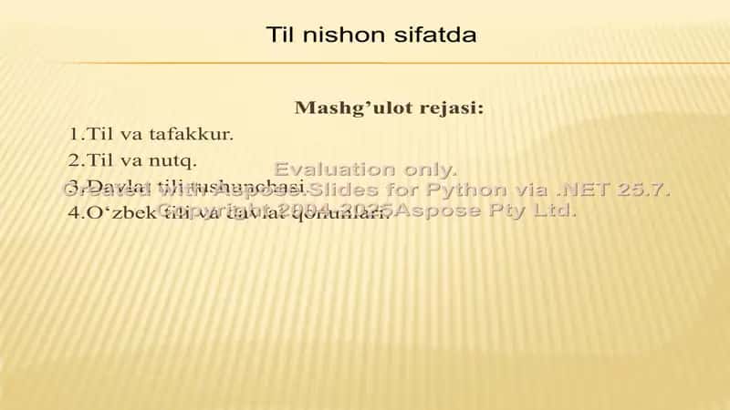 Til nishon sifatda 1