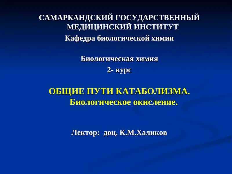 Биология химия 1