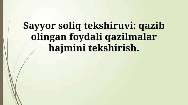 Sayyor soliq tekshiruvi 1