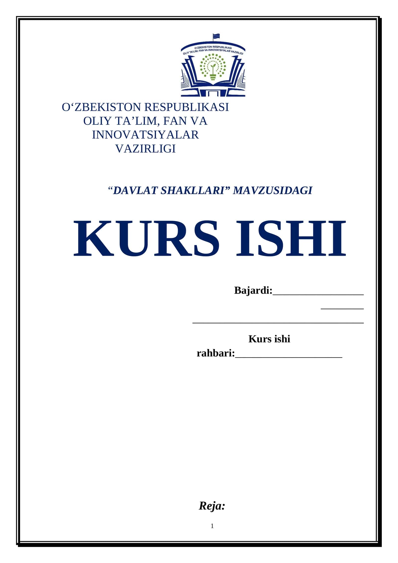 DAVLAT SHAKLLARI 1