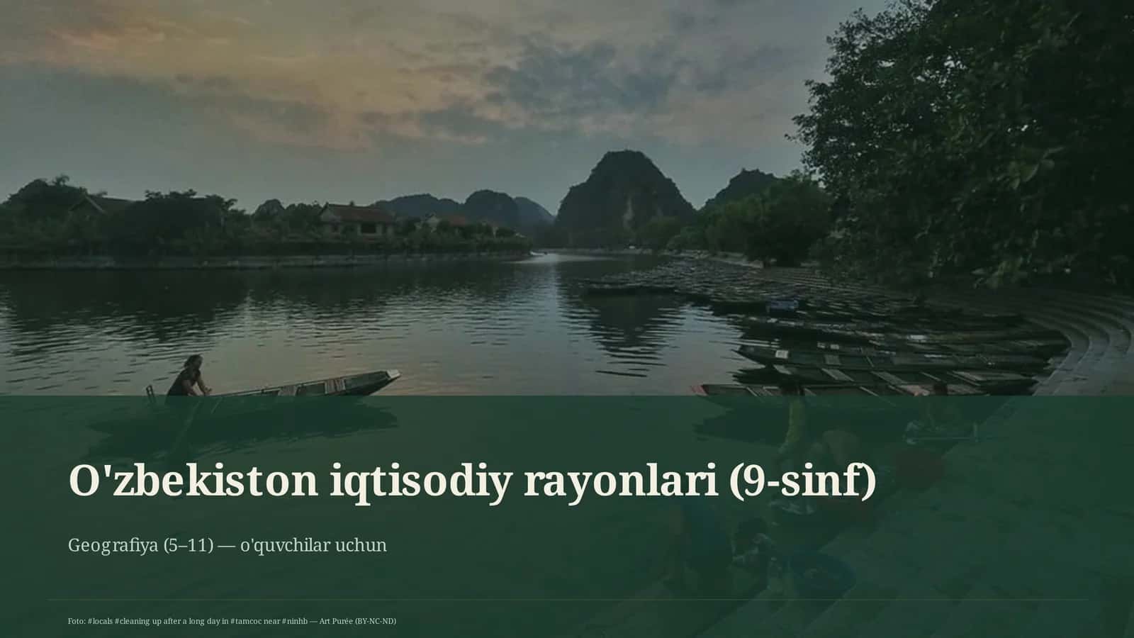 O'zbekiston iqtisodiy rayonlari (9-sinf) 1