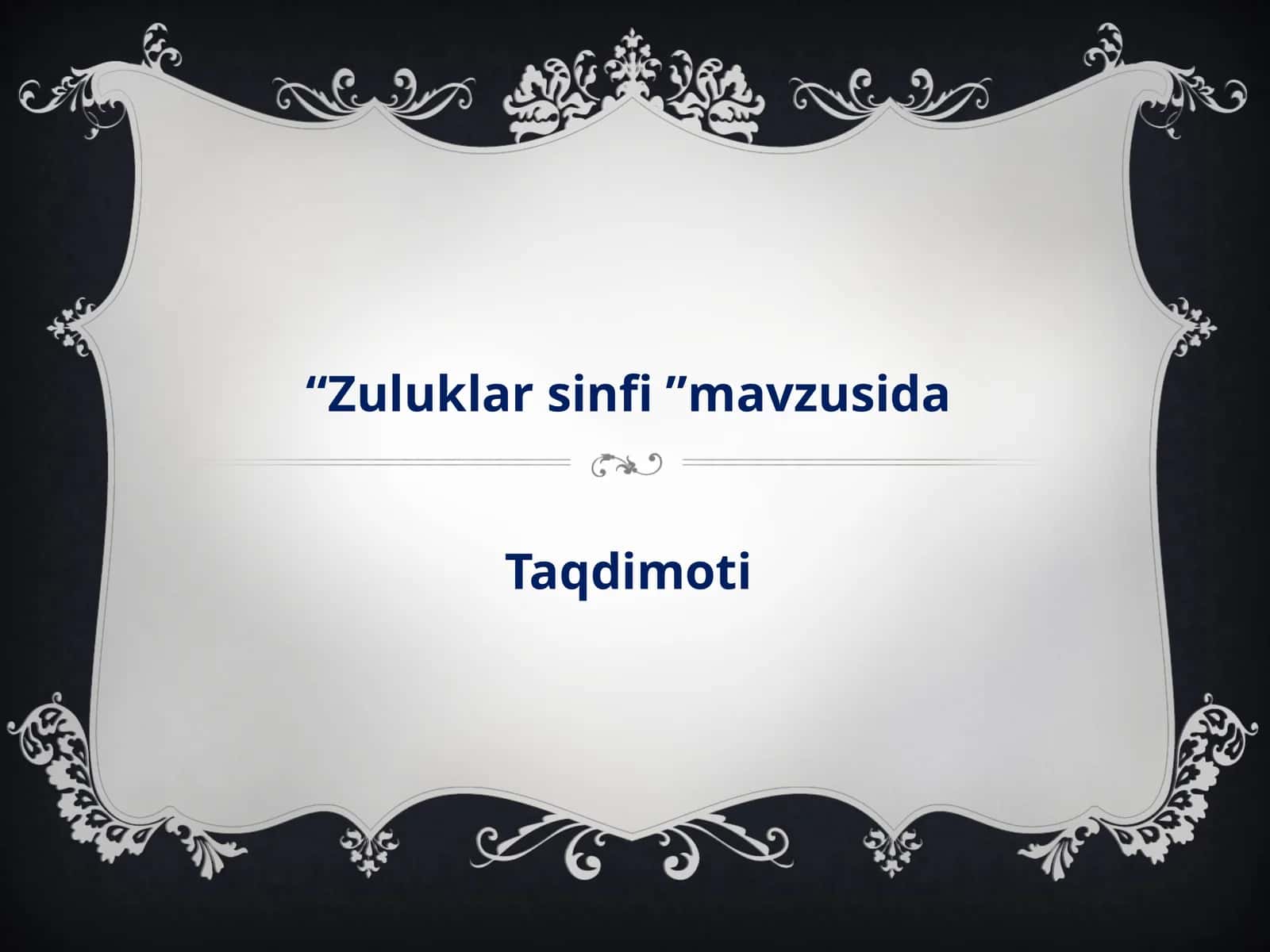 Zuluklar siniri 1