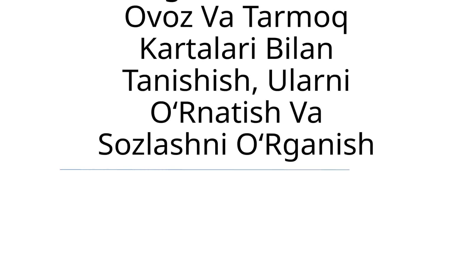 Yangi Avlod Vedio Ovoz Va Tarmoq Kartalari Bilan Tanishish 1