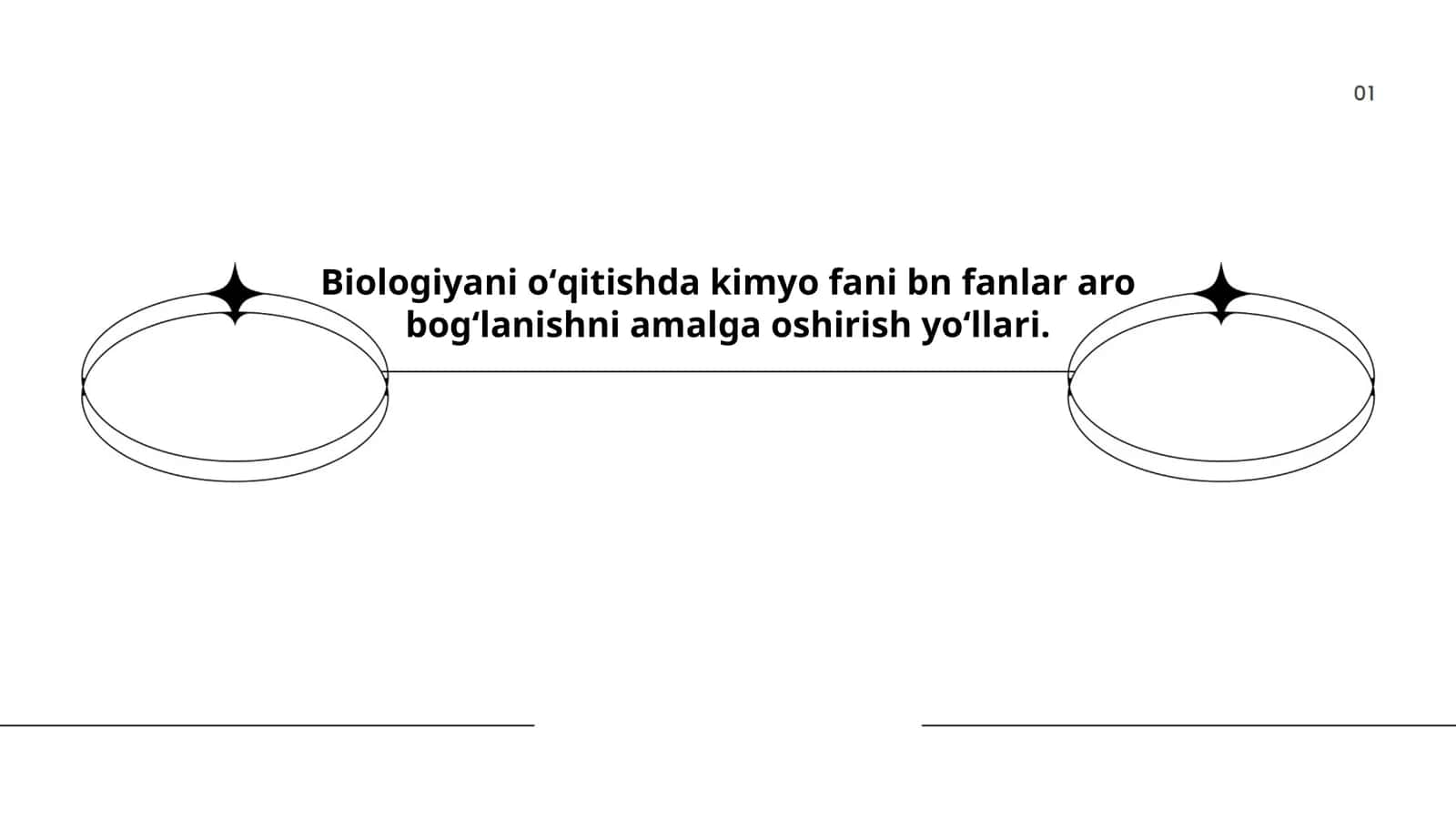 Biologiyani oʻqitishda kimyo fani bn fanlar aro bogʻlanishni amalga oshirish yoʻllari 1