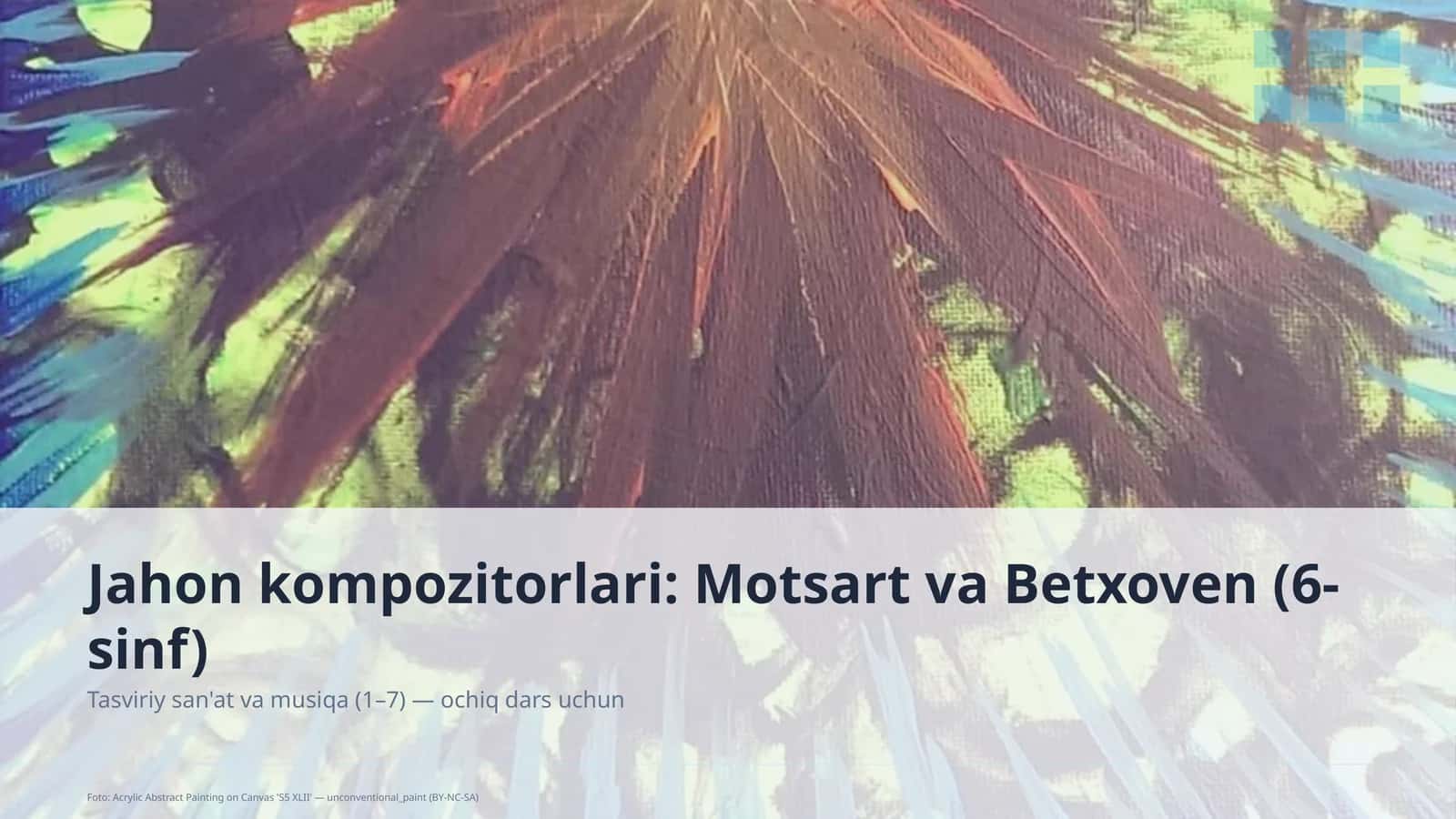 Tasviriy san'at va musiqa (1– 1
