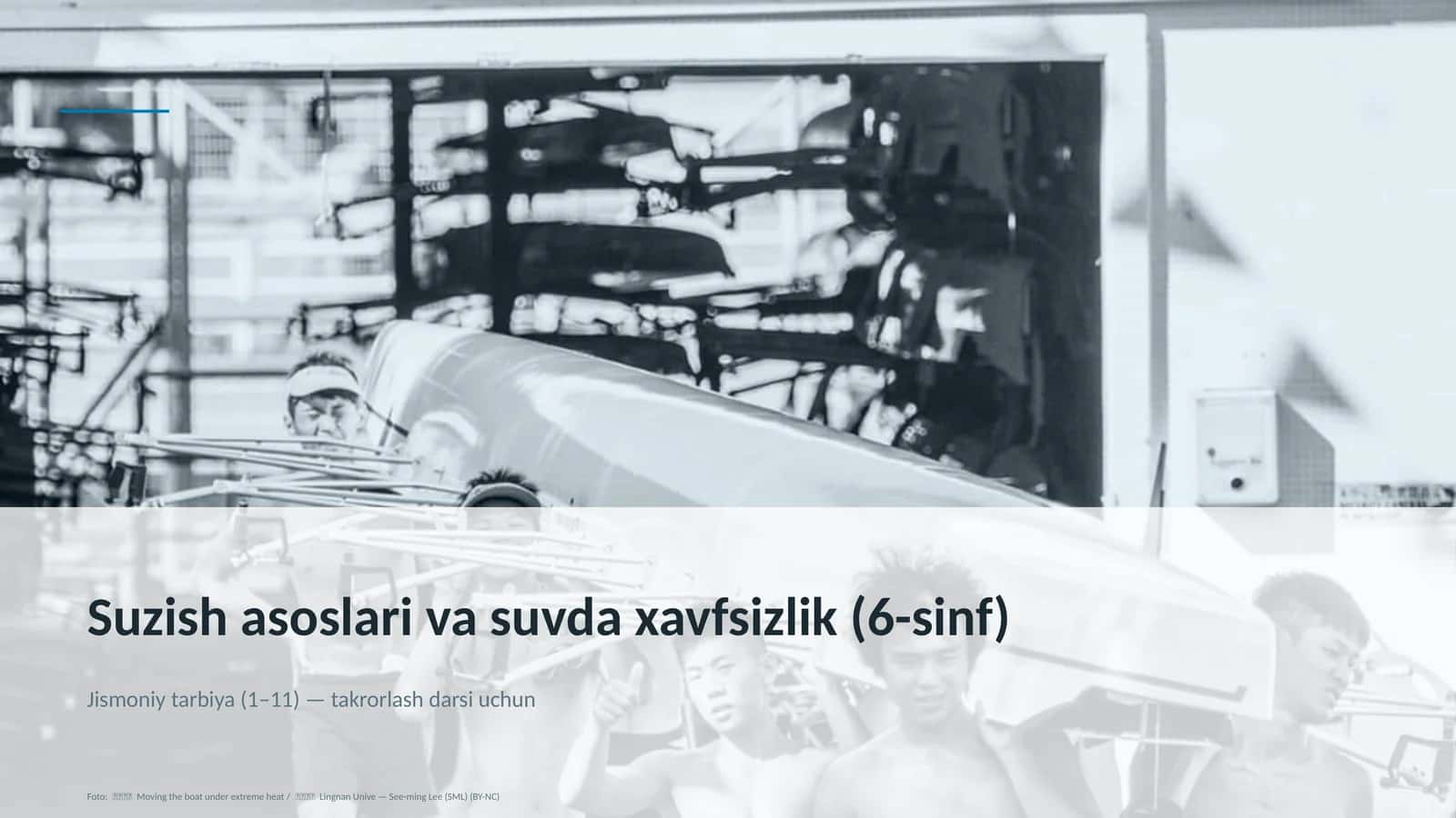 Suzish asoslari va suvda xavfsizlik (6-sinf) 1
