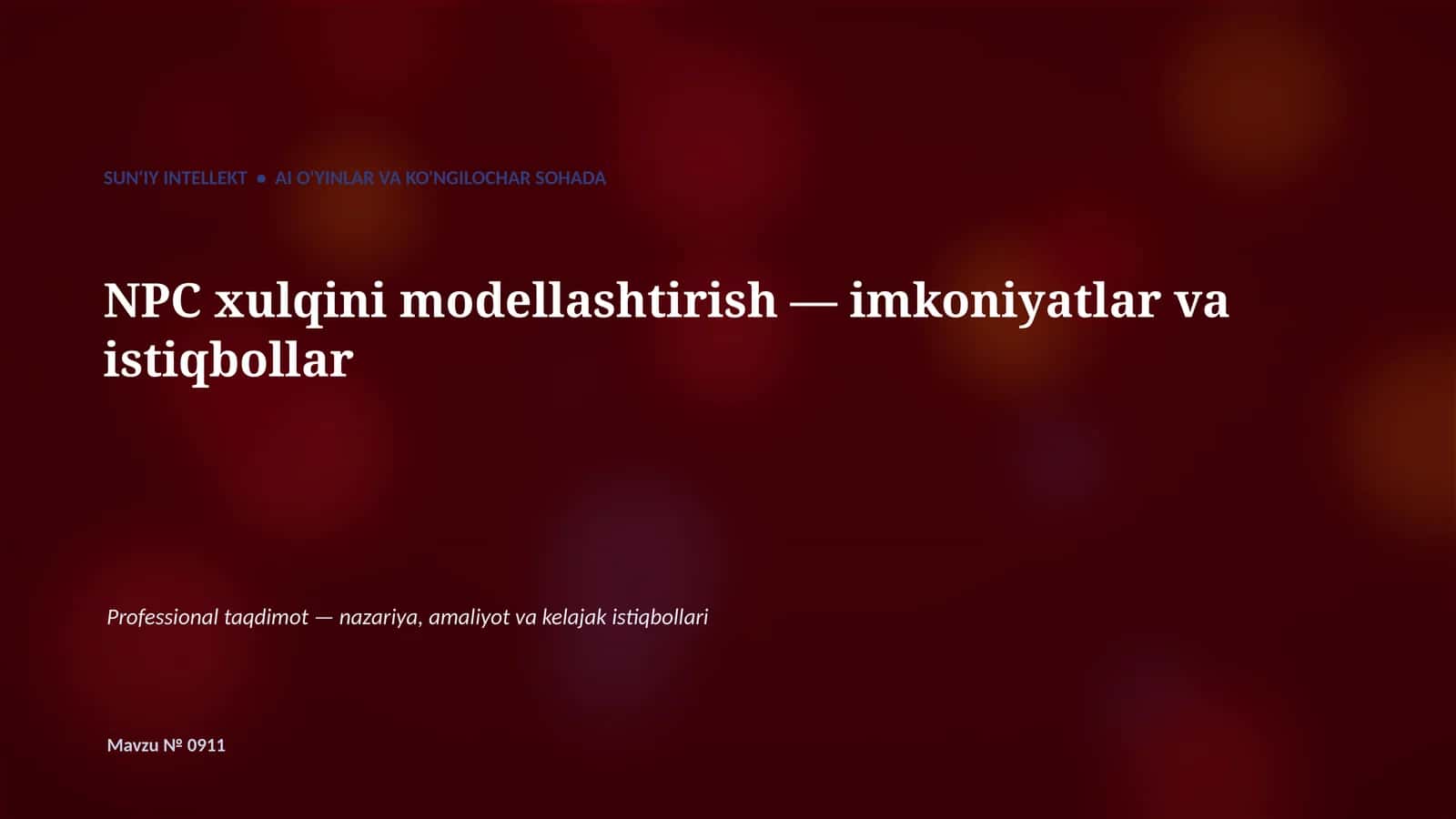 SUN'IY INTELLEKT 1