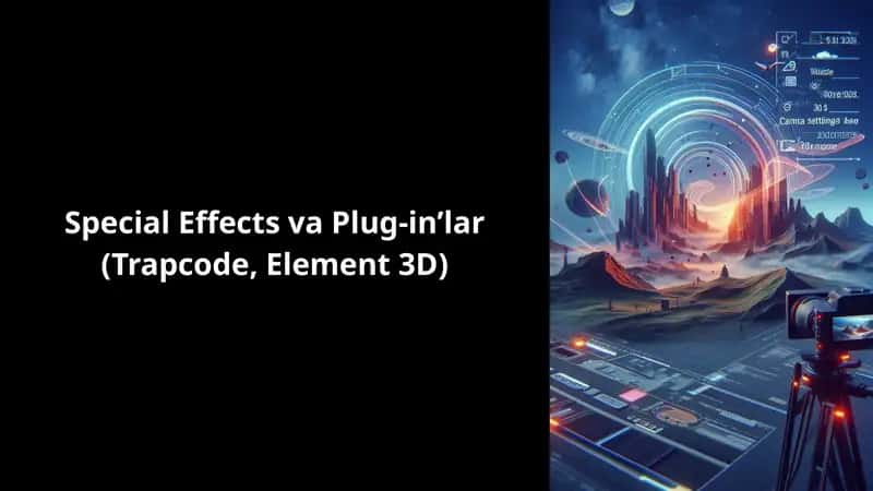 Special Effects va Plug-in’lar (Trapcode, Element 3D) 1