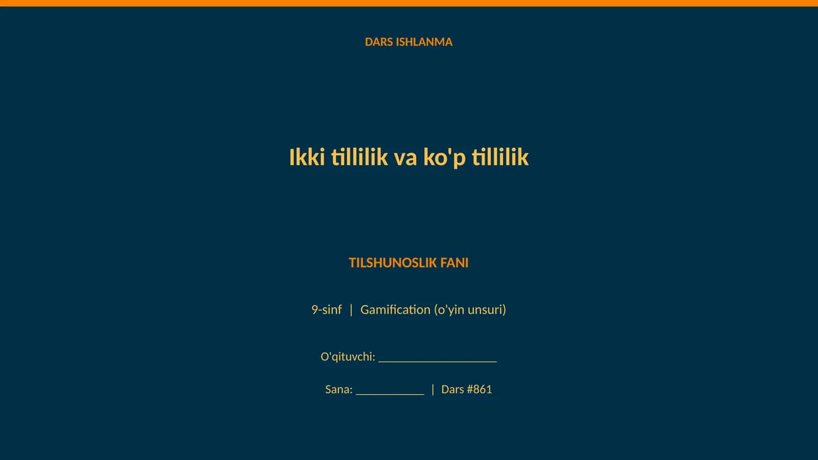 Ikki tillilik va ko'p tillilik 1