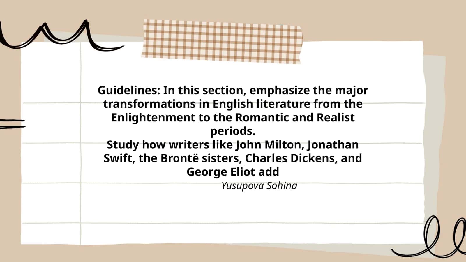 Major Transformations in English Literature 1