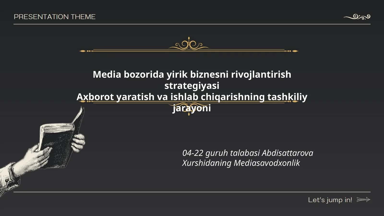 Media bozorida yirik biznesni rivojlantirish strategiyasi 1