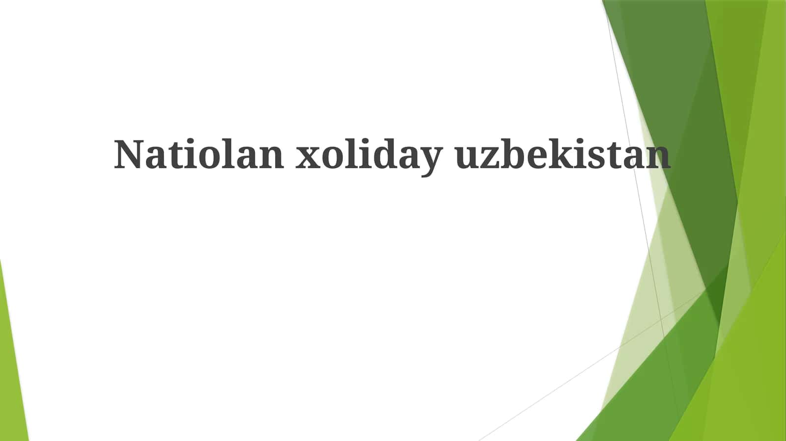 Modern Uzbekistan: National Identity and Unity 1