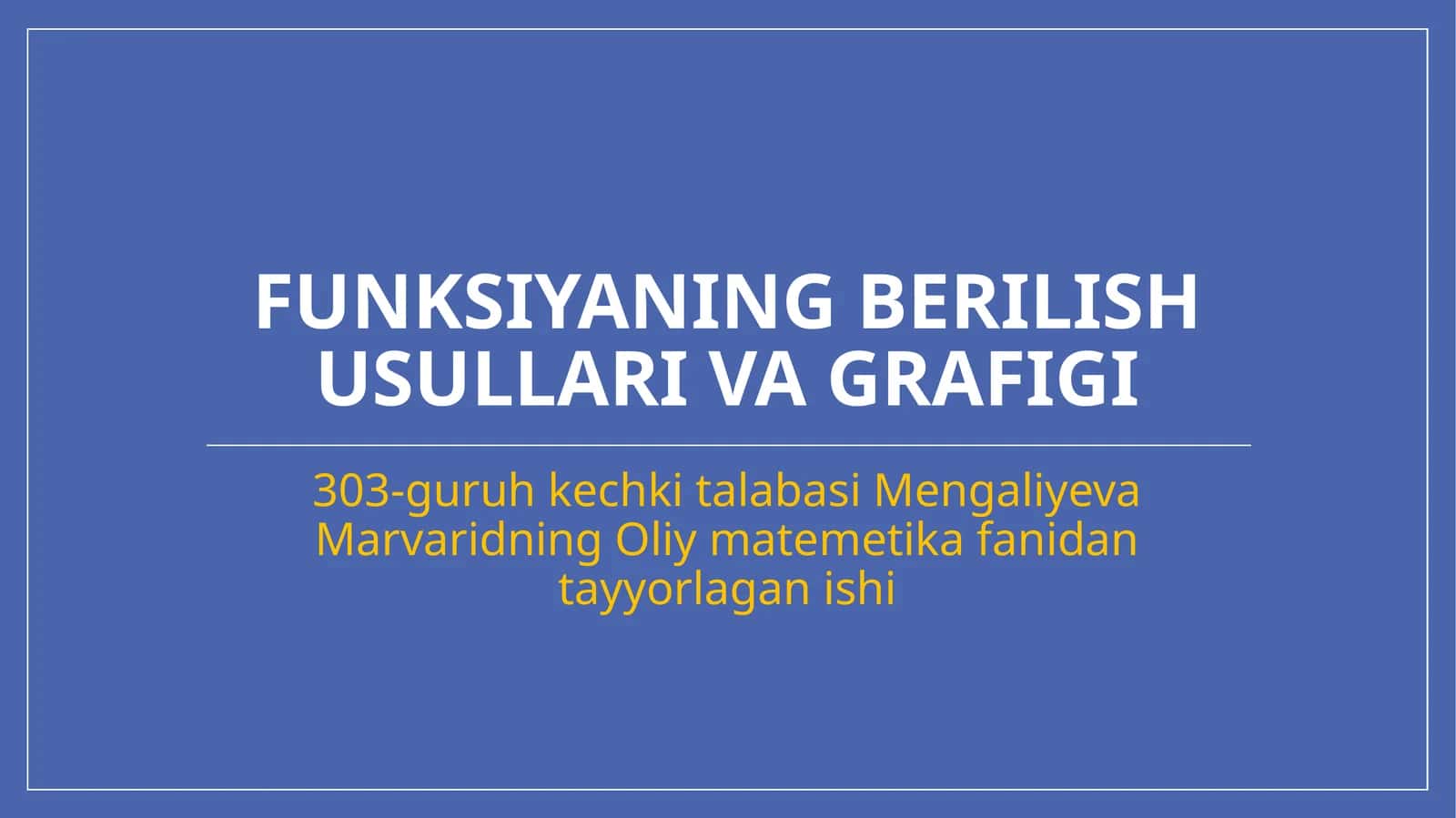 funksiyaning berilish usullari 1