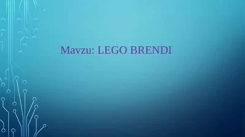 LEGO BRENDI 1