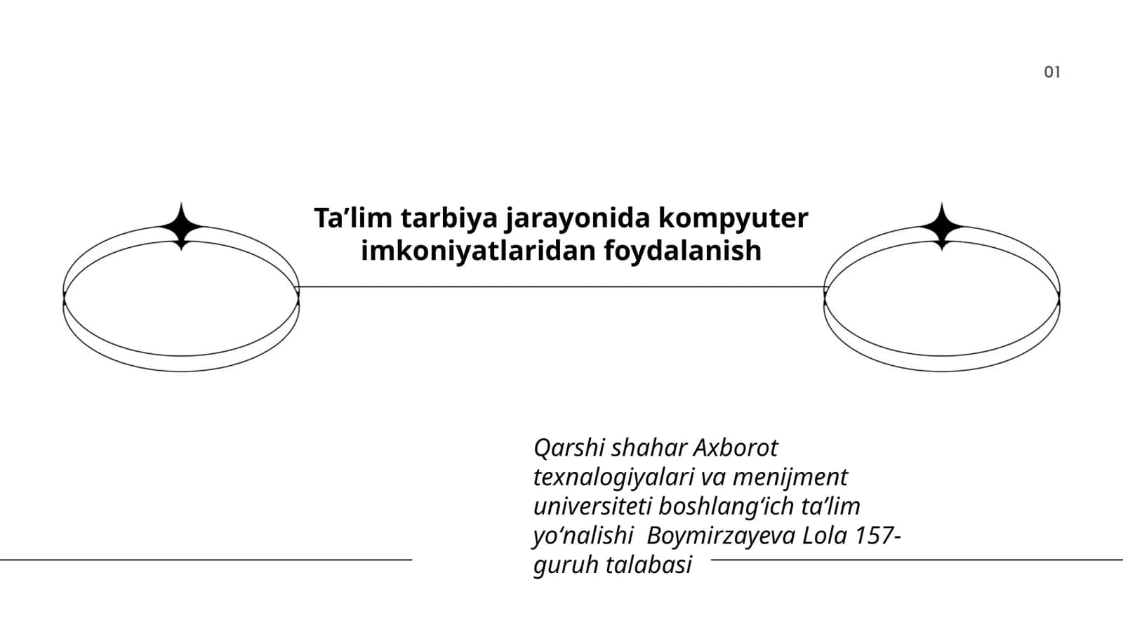 Taʼlim tarbiya jarayonida kompyuter imkoniyatlaridan foydalanish 1