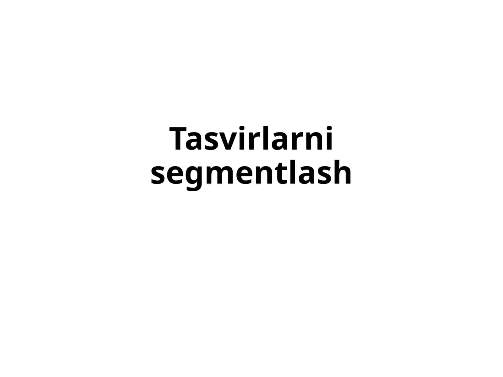 Tasvirlarnisegmentlash 1