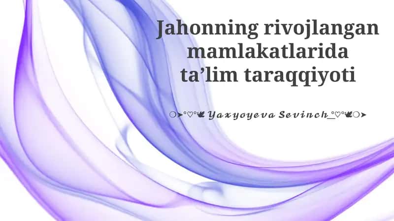 Ta'limda texnologiyalar integratsiyasi 1