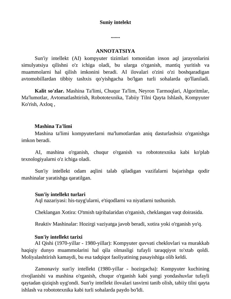 Sun'iy intellekt 1