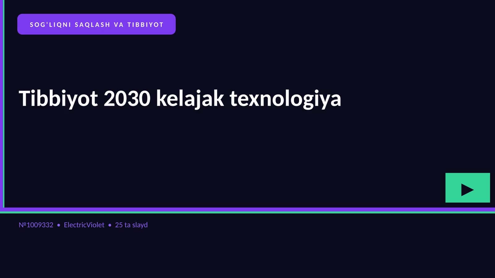 Tibbiyot 2030 kelajak texnologiya 1