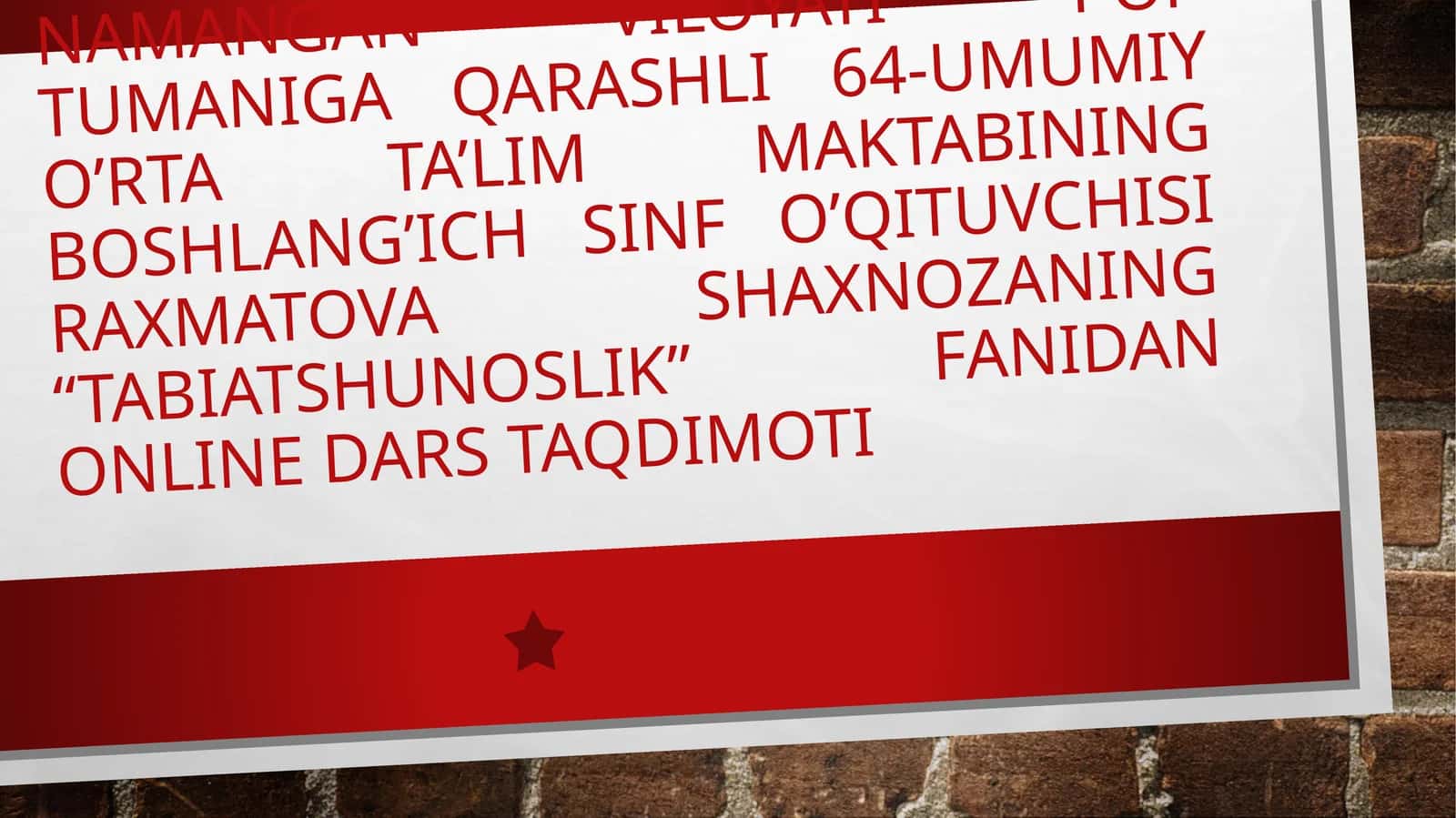 3-sinf Tabiatshunoslik fanidan Odam tanasi, terisi va skeleti dars taqdimoti 1