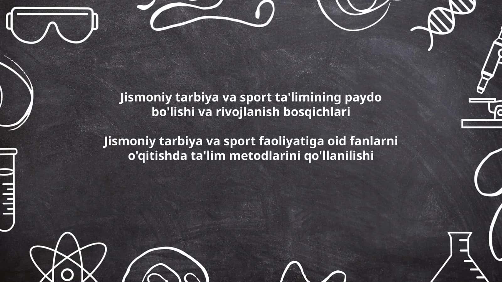 Jismoniy tarbiya va sport ta'lim bosqichlari 1