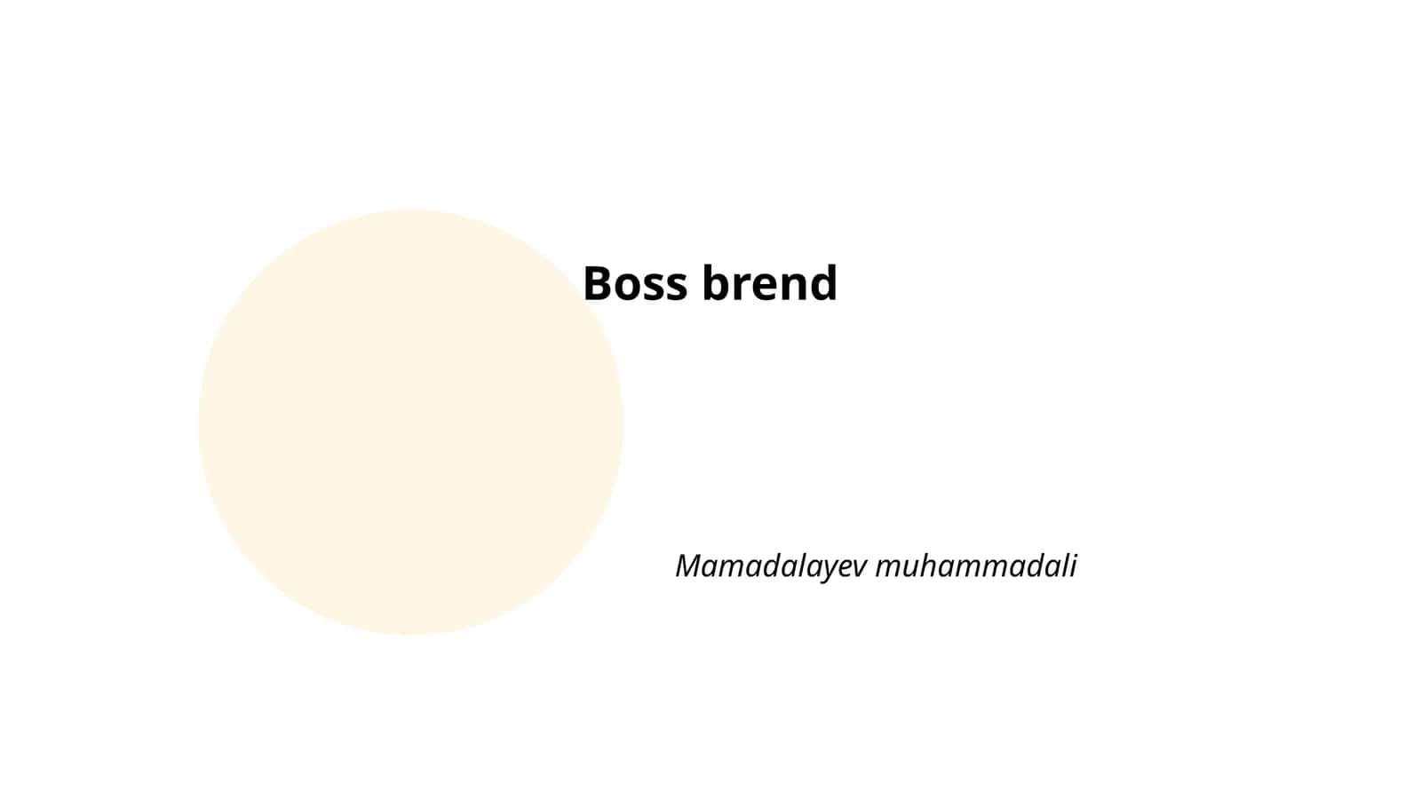 Boss Brend 1