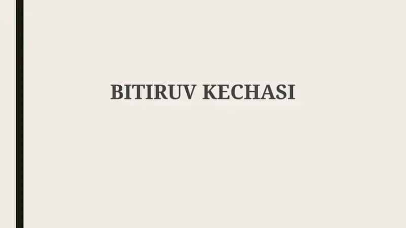 Bitiruv kechasi 1