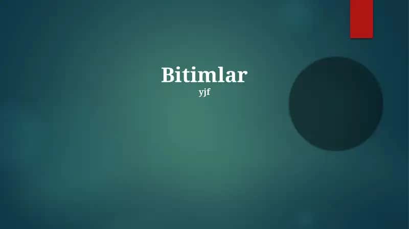 Bitimlar 1