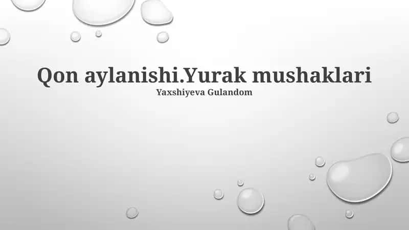 Yurak aylanishi 1
