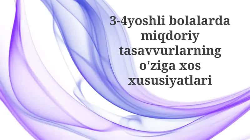 Miqdor va O'lchovni Tushunish 1