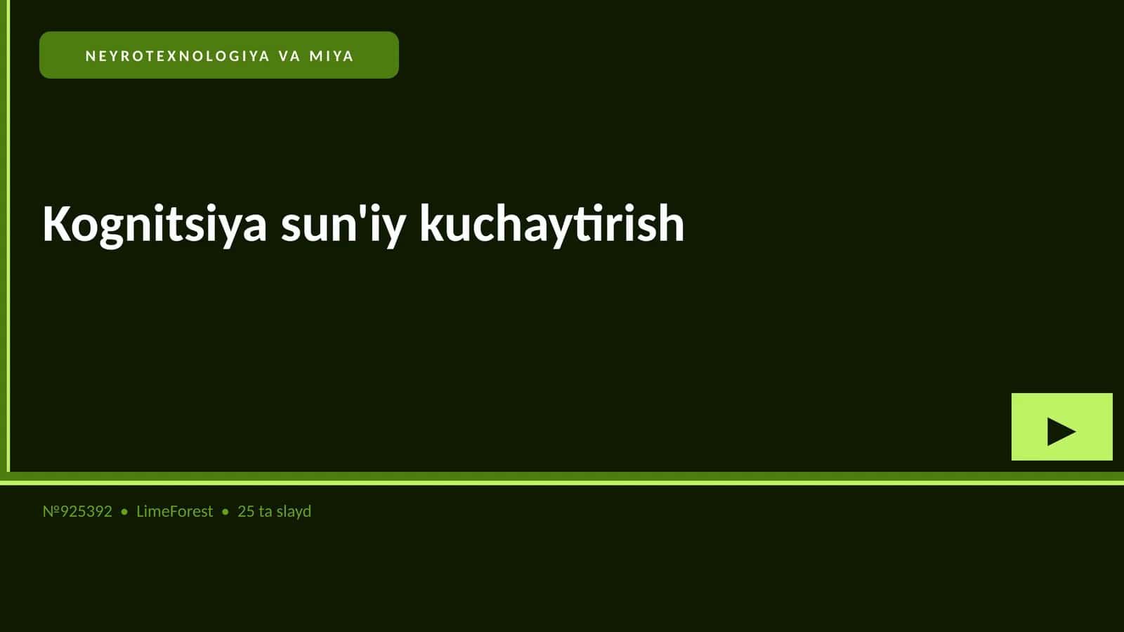 Kognitsiya sun'iy kuchaytirish 1