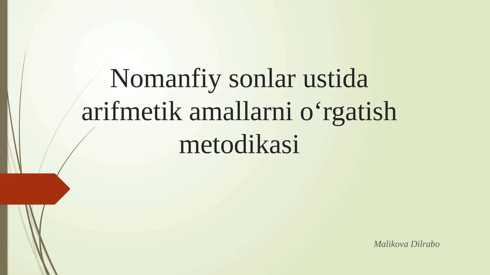 OG`ZAKI HISOBLASH MALAKALARINI SHAKLLANTIRISH TEXNOLOGIYASIDAN FOYDALANISH METODLARI 1