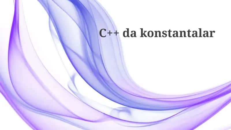 C++ dakonstantalar 1