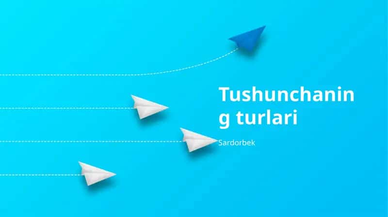 Tushunchaning turlari 1