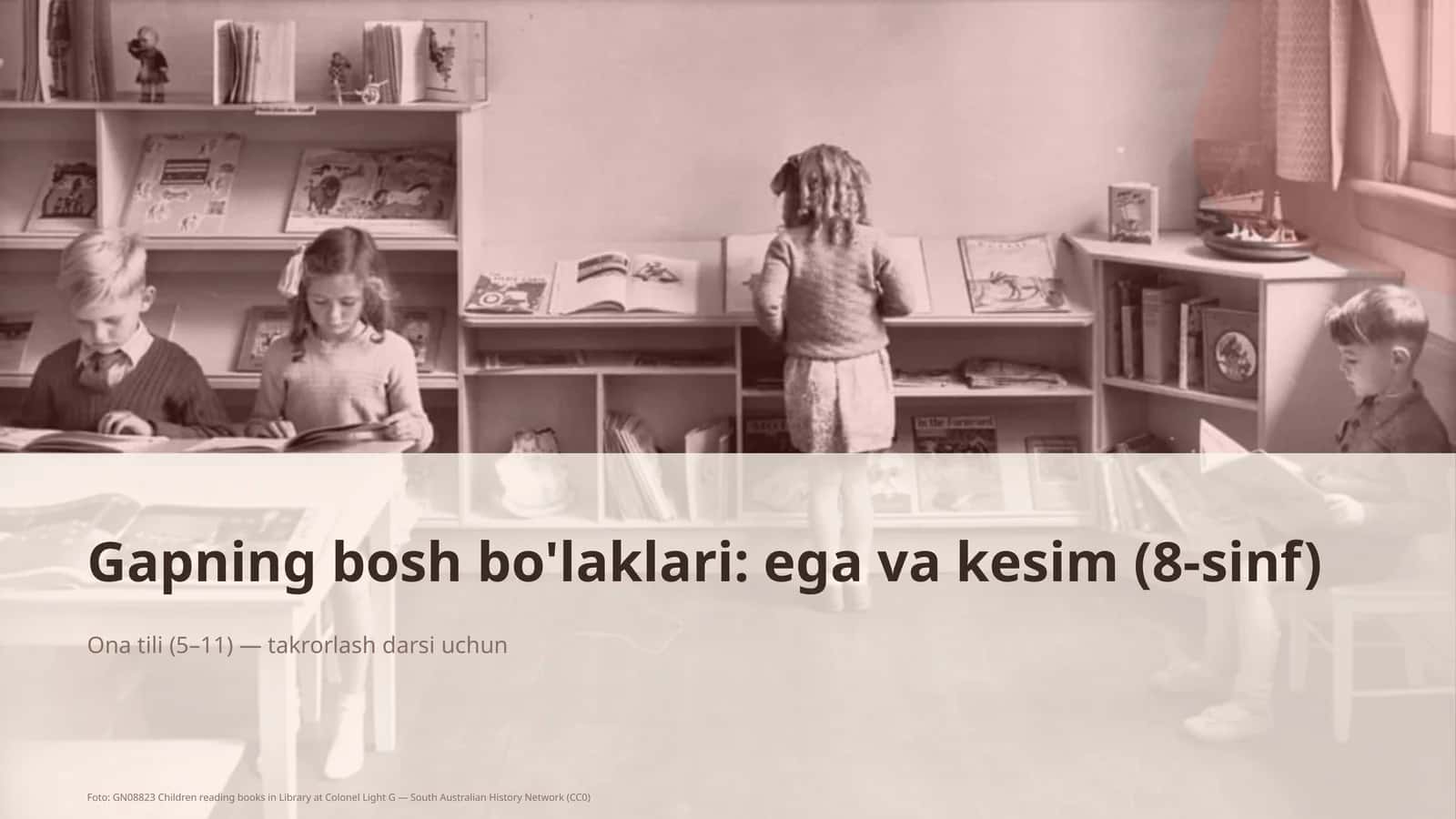 Ona tili (5–11) — takrorlash darsi uchun 1
