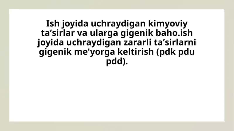 Kimyoviy taʼsirlar 1