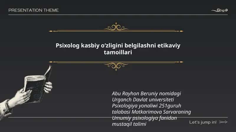 Psixolog kasbiy oʻzligini belgilashni etikaviy tamoillari 1