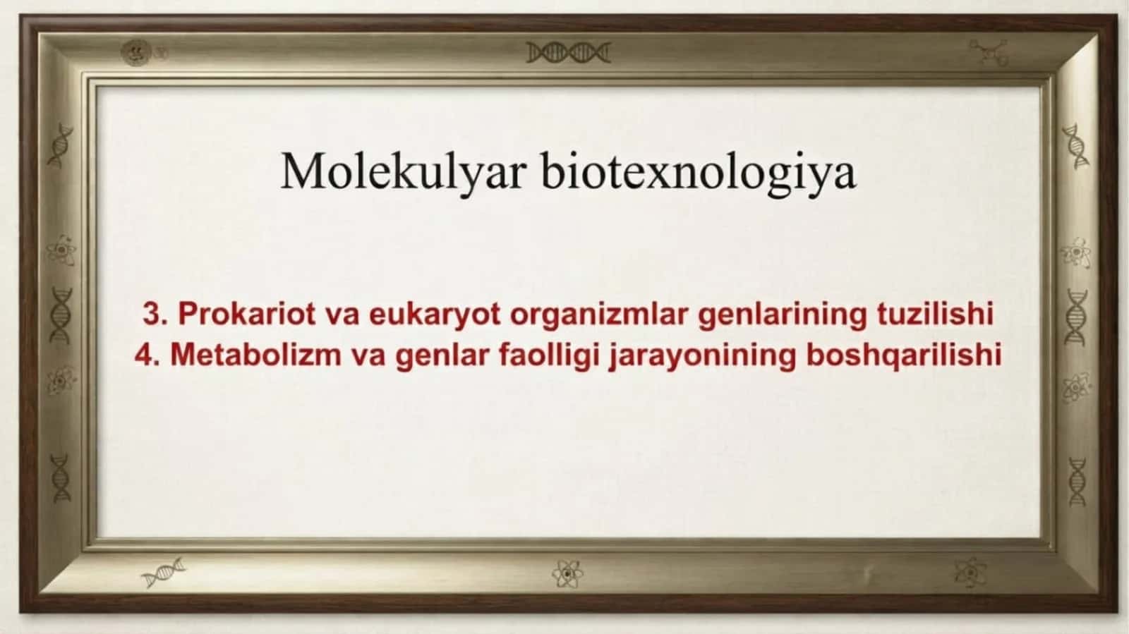 Prokariot va eukaroit organizmlarning gen va moddalar almashinuvi farqi 1