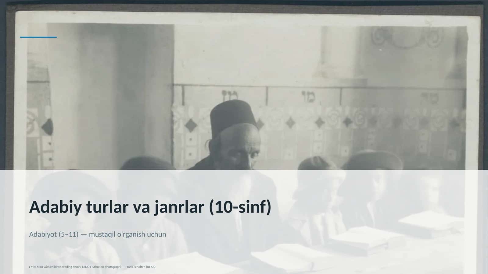 Adabiy turlar va janrlar (10-sinf) 1