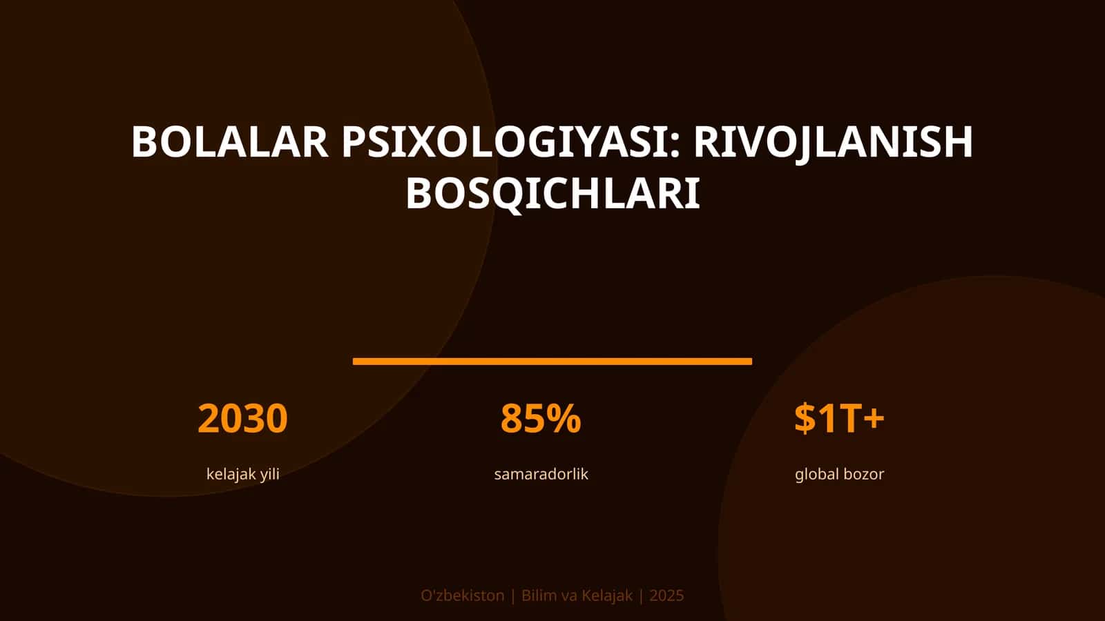 Bolalar psixologiyasi: rivojlanish bosqichlari 1