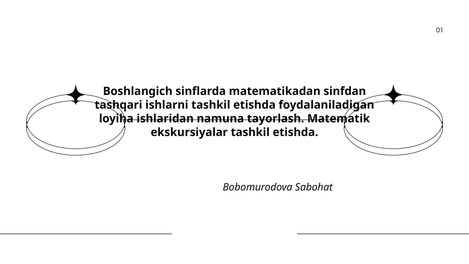 Boshlangich sinflarda matematikadan sinfdan tashqari ishlarni tashkil etish 1