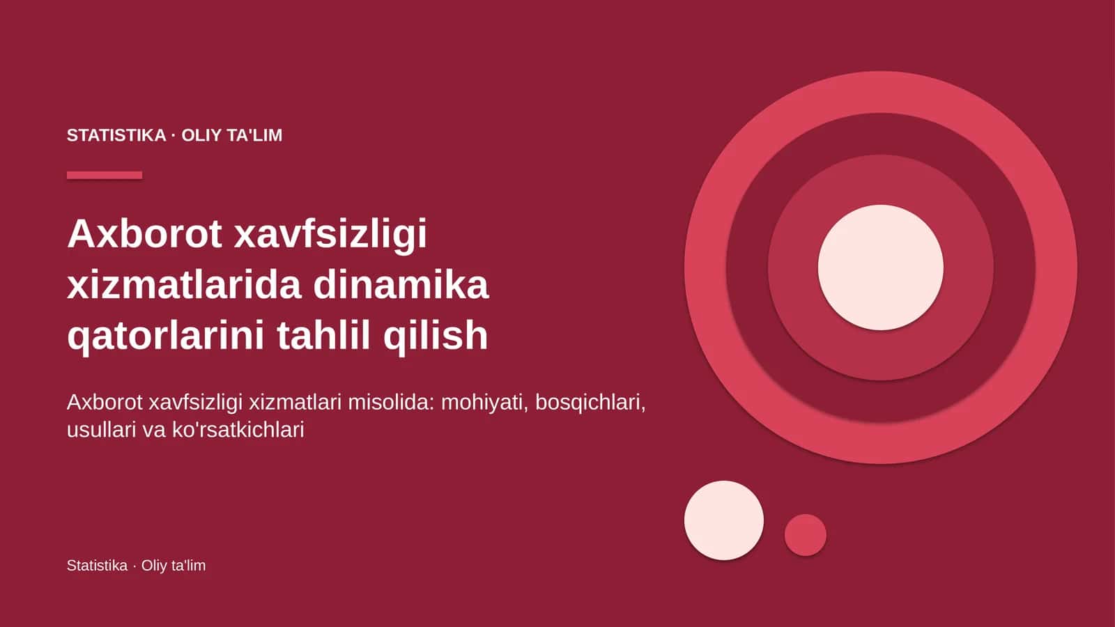 Dinamika qatorlarini tahlil qilish: mohiyati 1