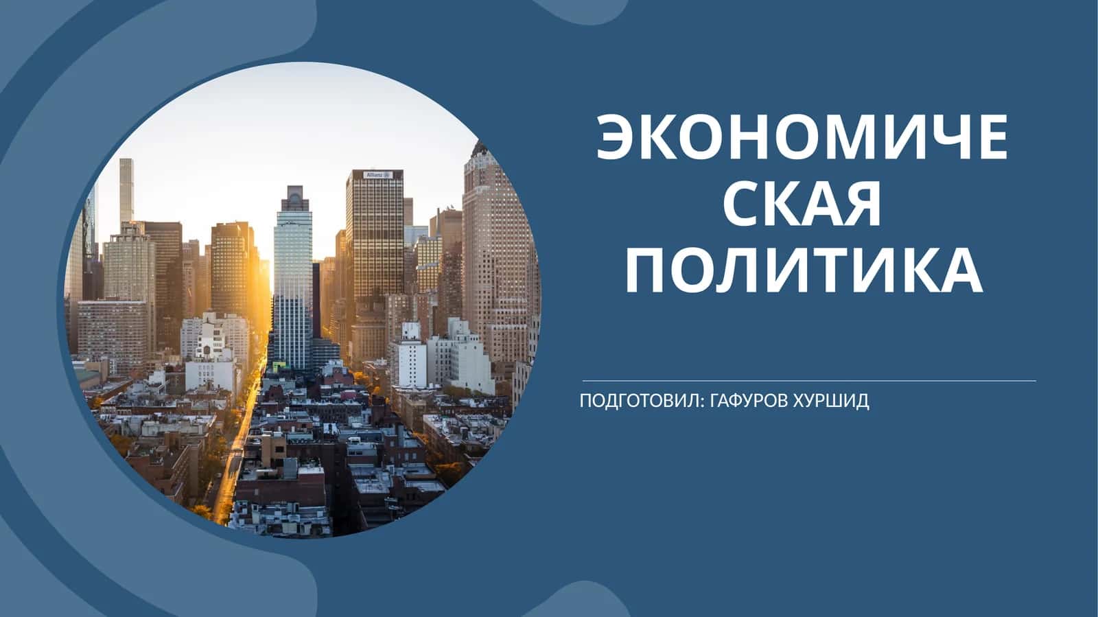 Экономическая политика 1