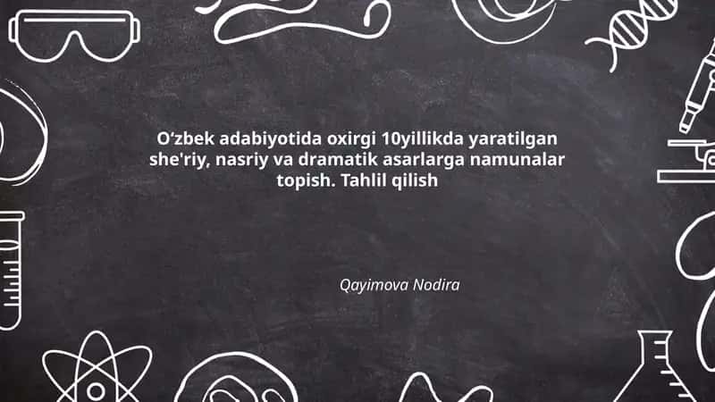 Yangi zamonaviy o'zbek nasrining rivoji va tahlili 1