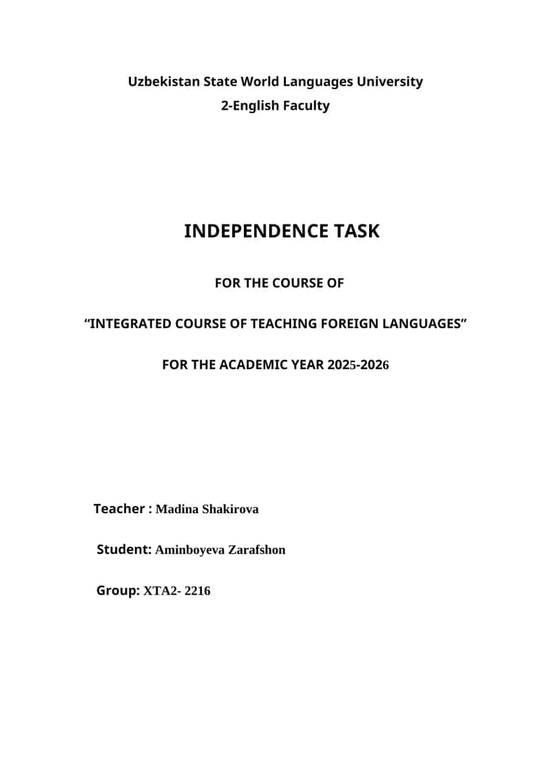 Principles of Language Assessment and Test Design 1